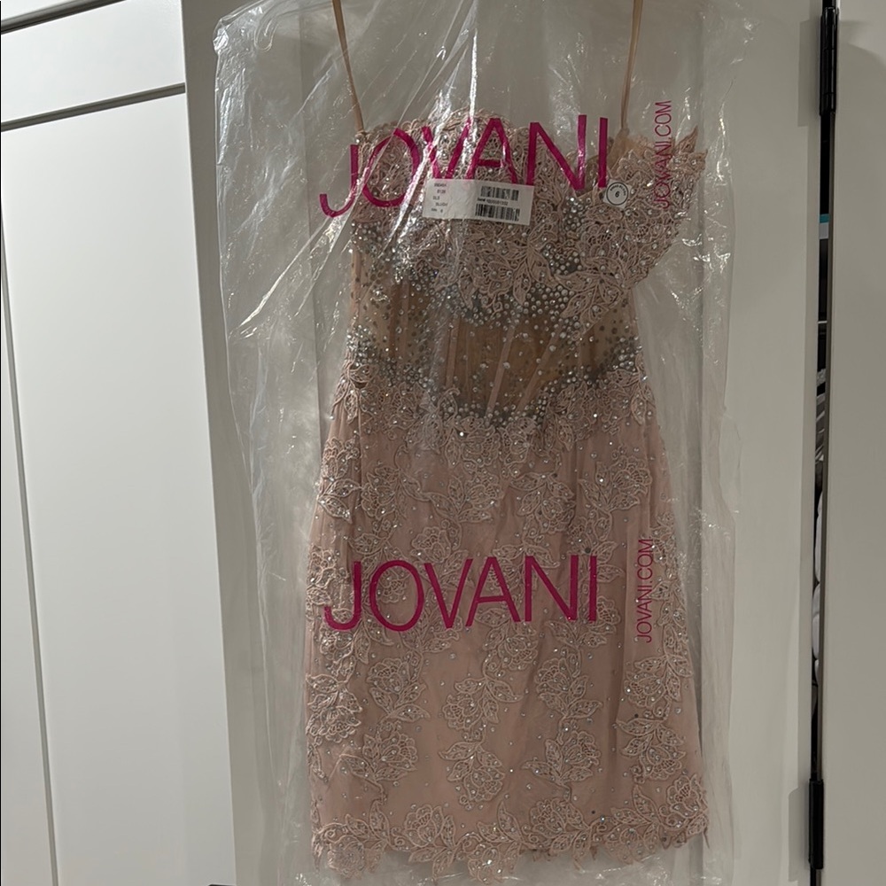 Jovani Pink Embellished Dress